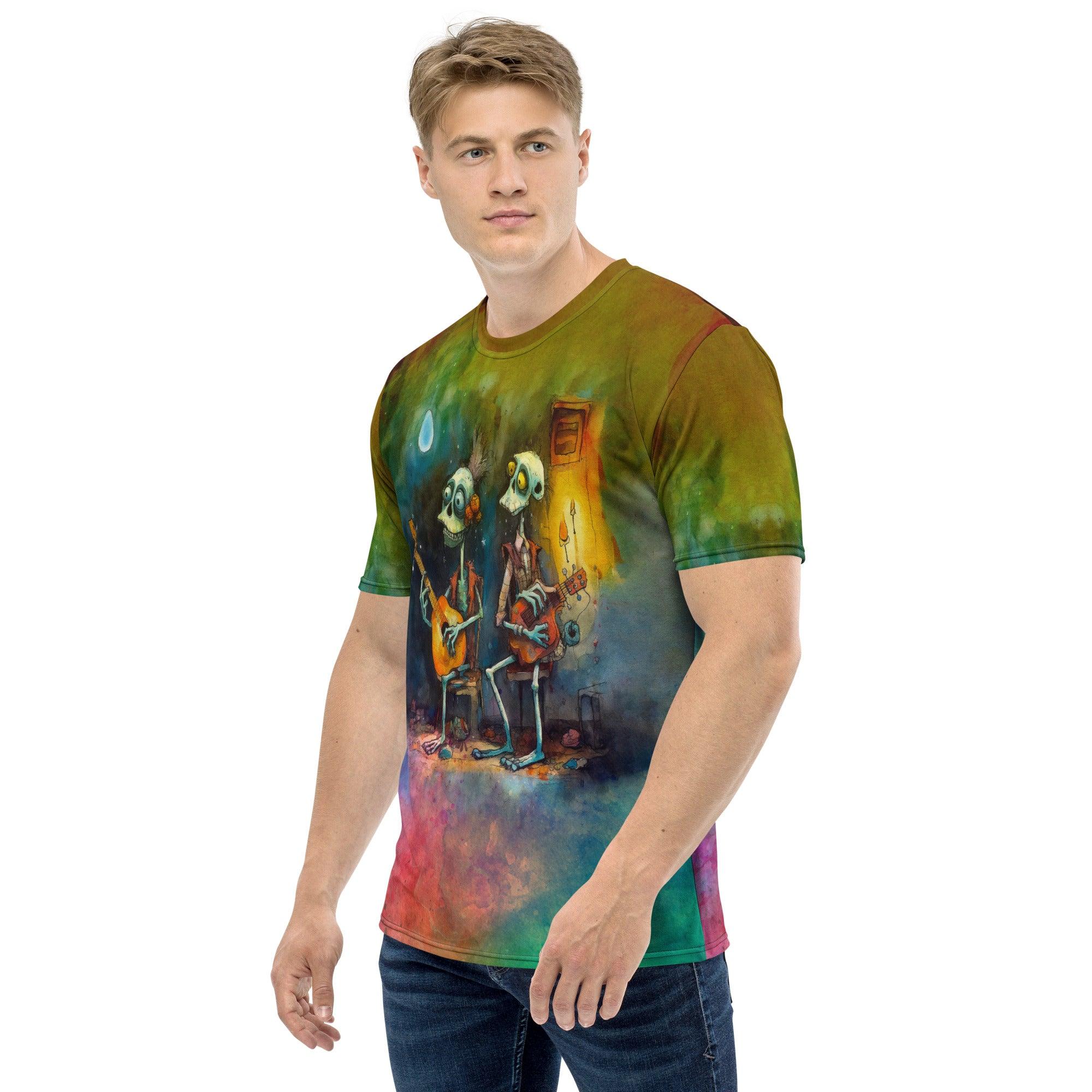 Gothic Haunted House Men's Crew Neck T-Shirt - Beyond T-shirts