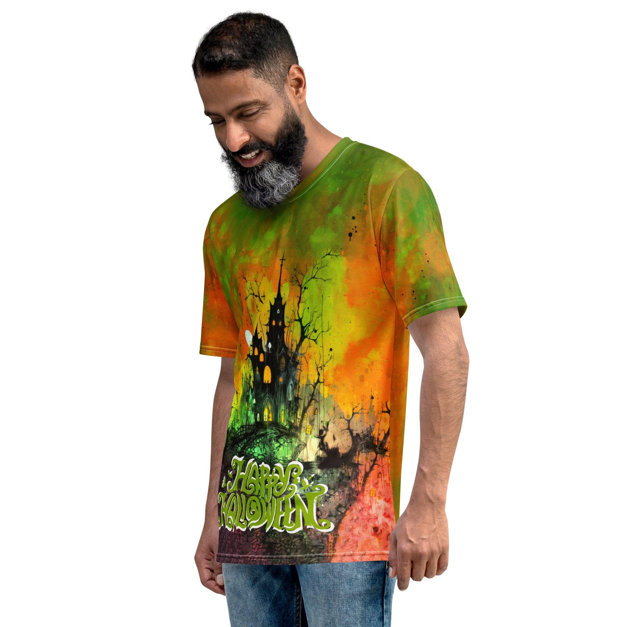 Witch's Broomstick Ride Men's Crew Neck T-Shirt - Beyond T-shirts