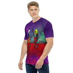 Bats And Moonlight Men's Crew Neck T-Shirt - Beyond T-shirts