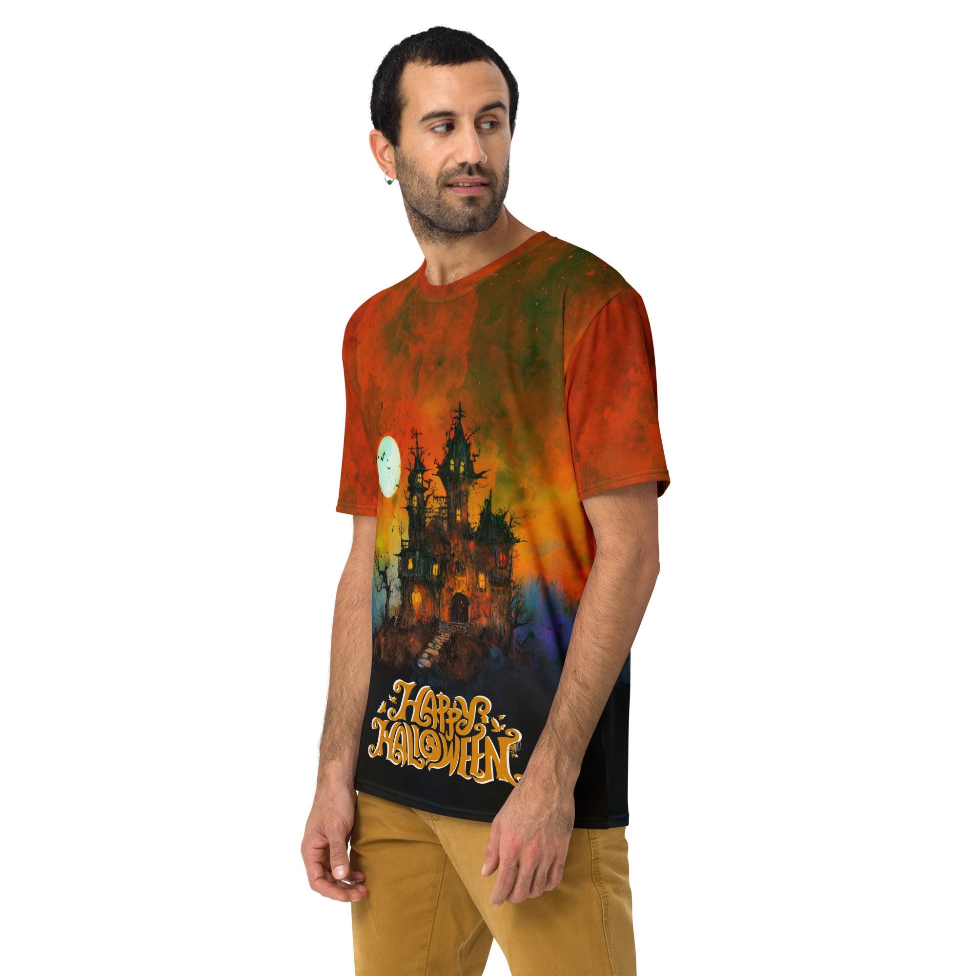 Witch's Broomstick Ride Men's Crew Neck T-Shirt - Beyond T-shirts