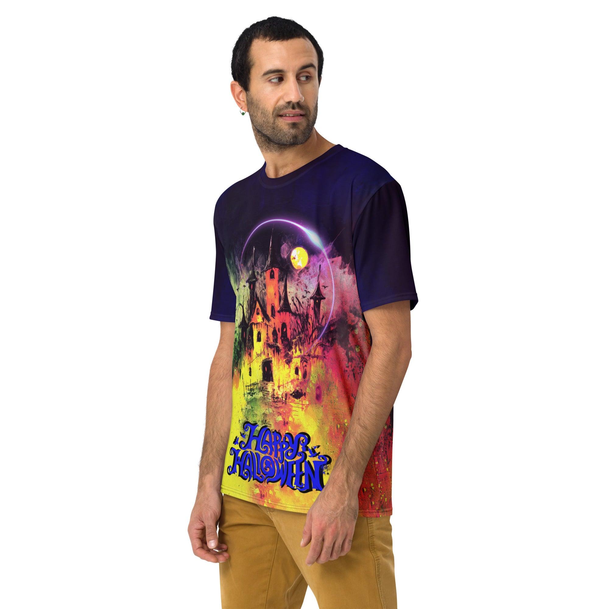 Haunting Halloween Night All-Over Print Men's Crew Neck T-Shirt - Beyond T-shirts