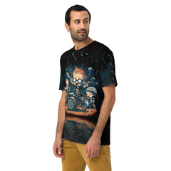 Graffiti Beats All-Over Print Men's Crew Neck T-Shirt - Beyond T-shirts