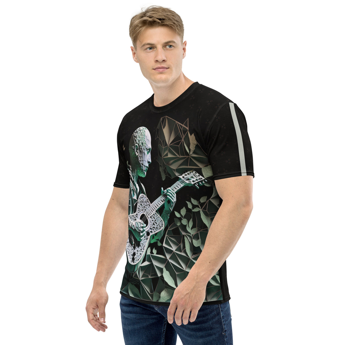 Synthwave Surge Men's Crew Neck T-Shirt