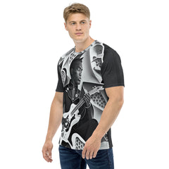 Bass Beat All-Over Print Men's Crew Neck T-Shirt