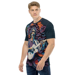 Saxophone Swirl Men's Crew Neck T-Shirt