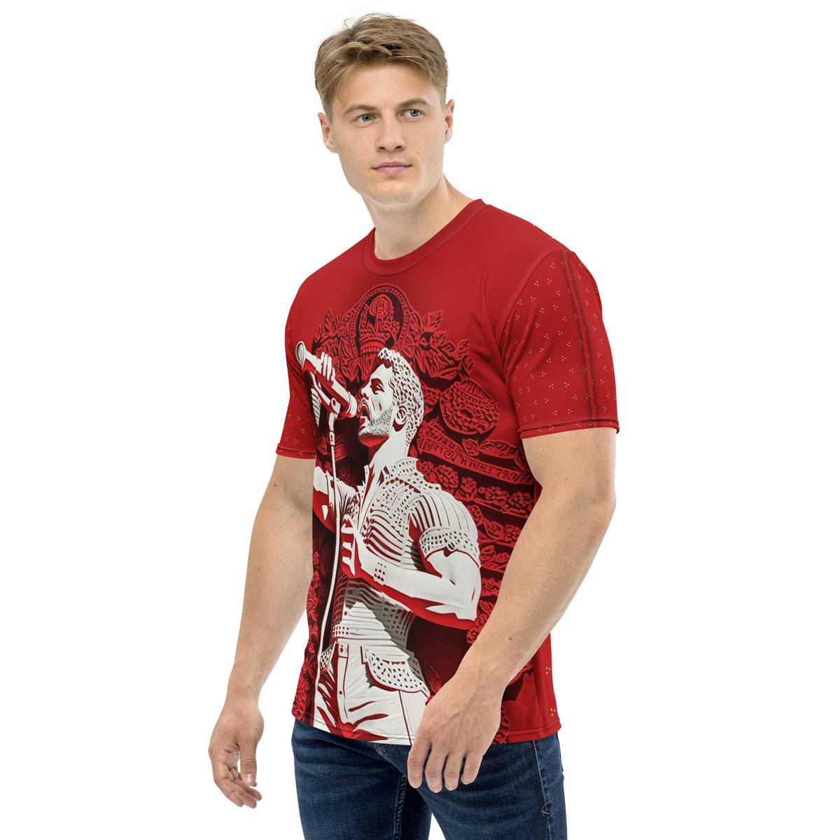 Folk Fusion All-Over Print Men's Crew Neck T-Shirt