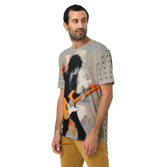 Earthy Abstraction All-Over Print Men's Crew Neck T-Shirt