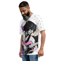 Dynamic Lines All-Over Print Men's Crew Neck T-Shirt