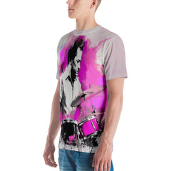 Pastel Horizon All-Over Print Men's Crew Neck T-Shirt