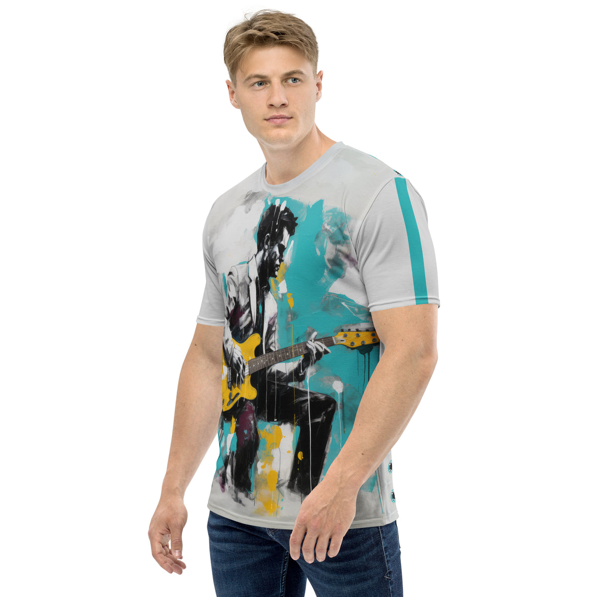 Cosmic Abstract Men's Crew Neck T-Shirt