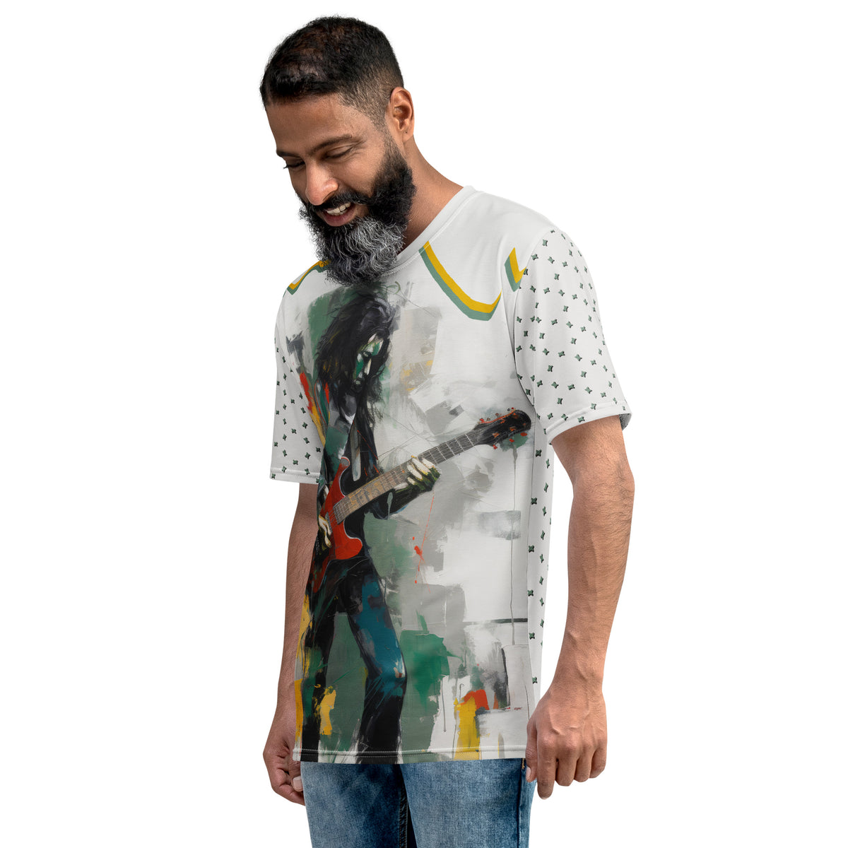 Geometric Shadows Men's Crew Neck T-Shirt