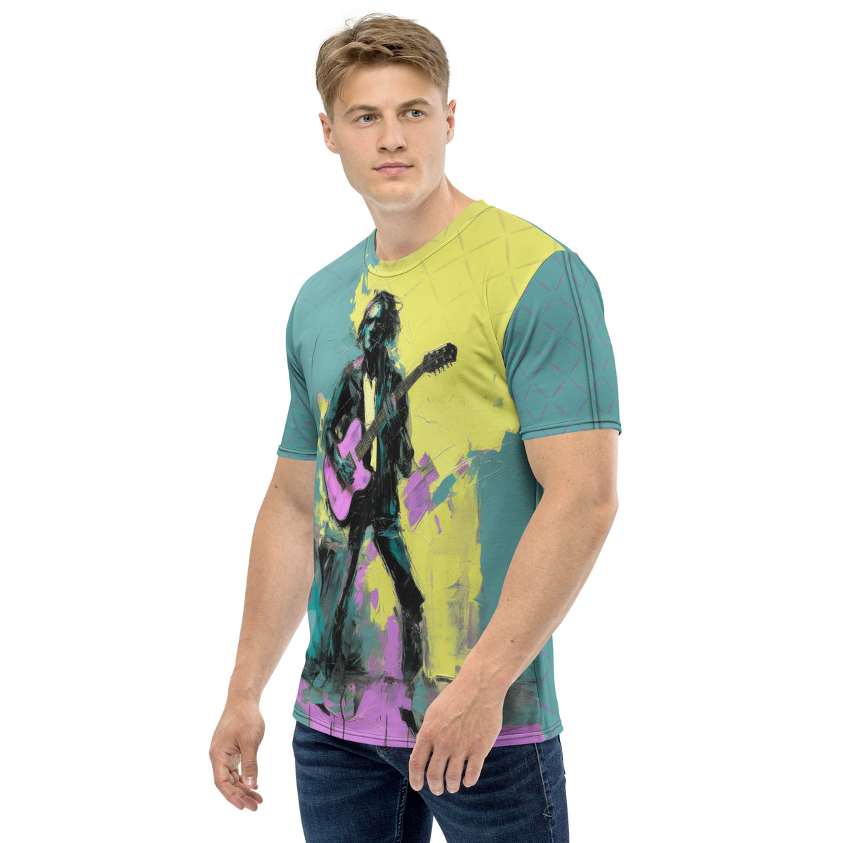 Arctic Abstract Men's Crew Neck T-Shirt