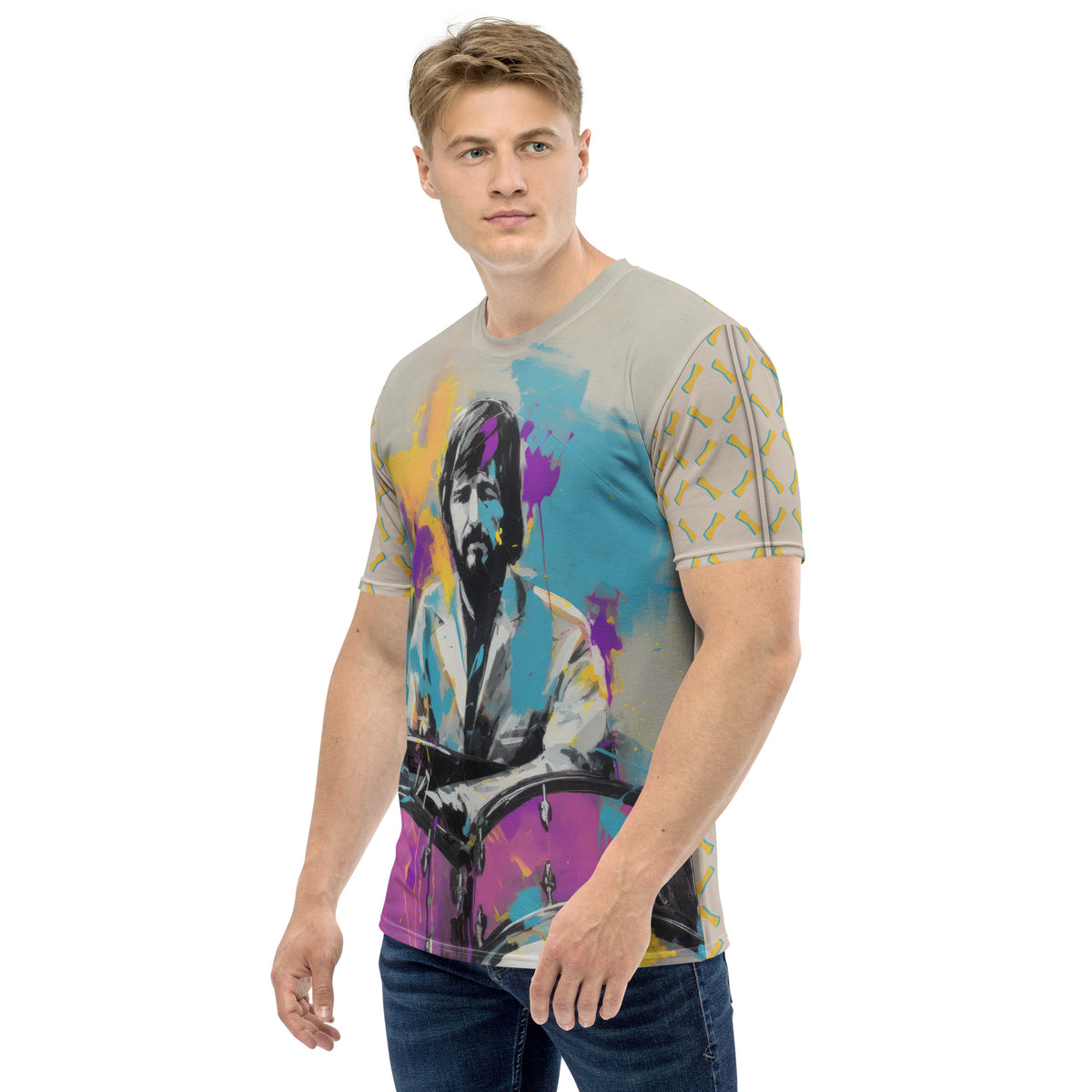 Abstract Autumn Men's Crew Neck T-Shirt