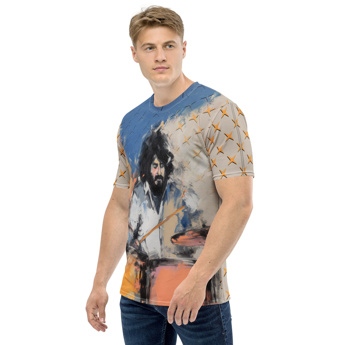 Abstract Horizon Men's Crew Neck T-Shirt