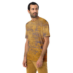 Weathered Stone All-Over Print Men's Crew Neck