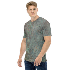 Antique Bronze Texture Crew Neck T-Shirt