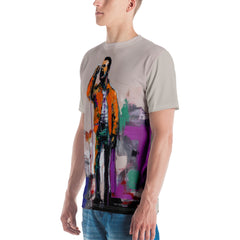 Sculpted Forms All-Over Print Men's Crew Neck T-Shirt