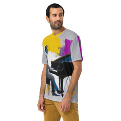 Whispering Breezes Minimalist Abstract Men's Crew Neck T-Shirt