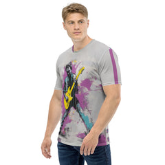 Cosmic Connection Abstract Men's Crew Neck T-Shirt