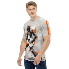 Abstract Reflections Minimalist Men's Crew Neck T-Shirt