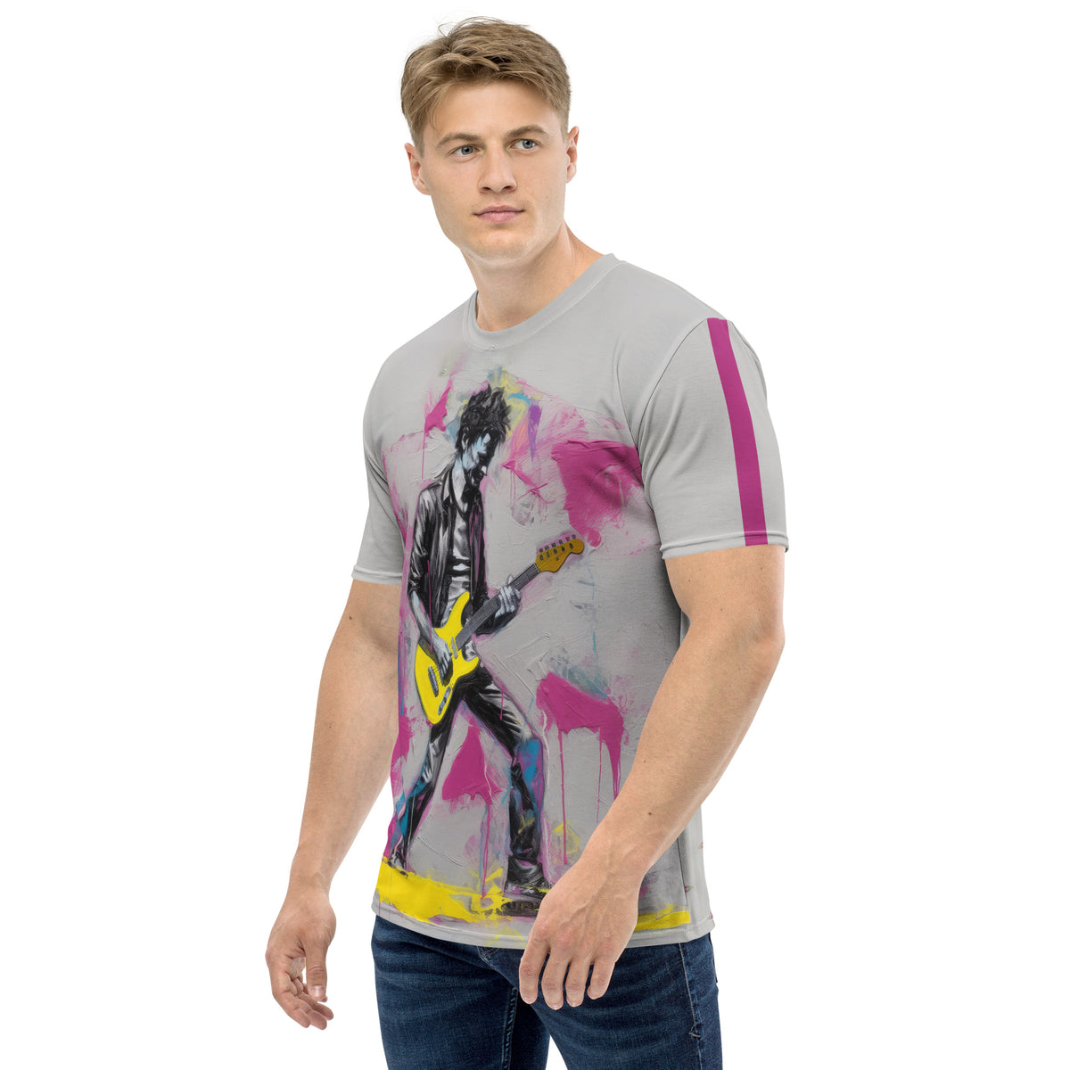 Urban Oasis Minimalist Abstract Men's Crew Neck T-Shirt