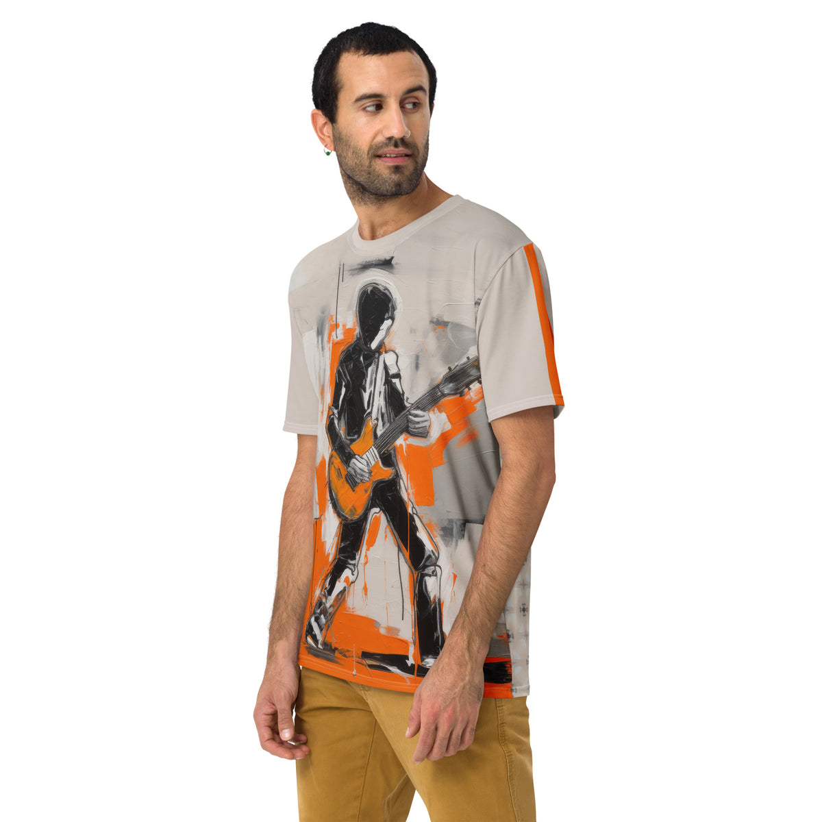 Abstract Elegance Minimalist Men's Crew Neck T-Shirt