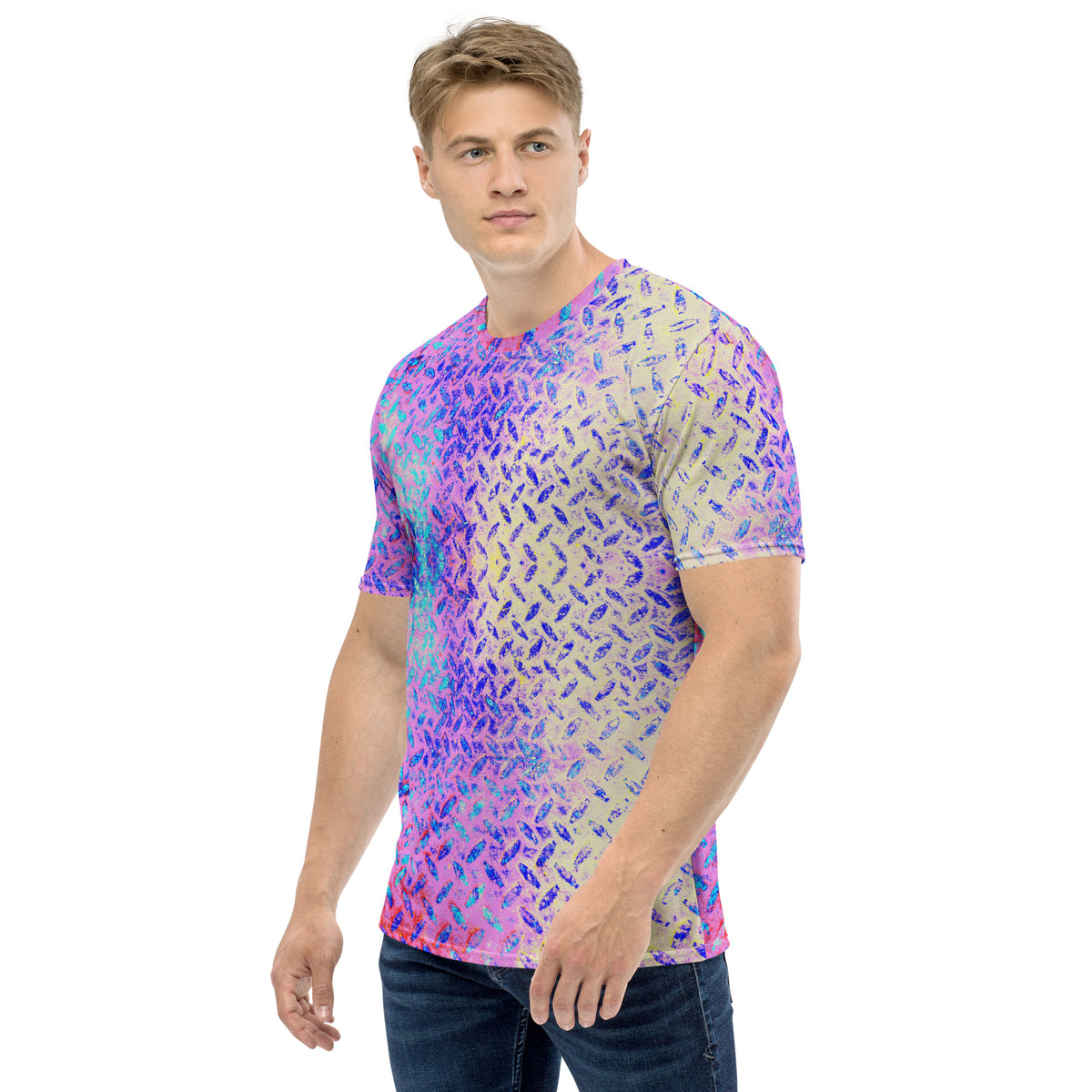 Silk Serenity Texture Men's Crewneck Tee