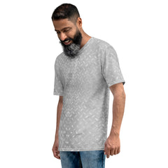 Waffle Weave Texture Men's Crewneck Tee