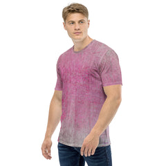 Velvet Touch Texture Men's Crew Neck T-Shirt