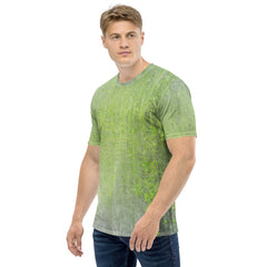 Jacquard Jet Texture Men's Crew Neck T-Shirt