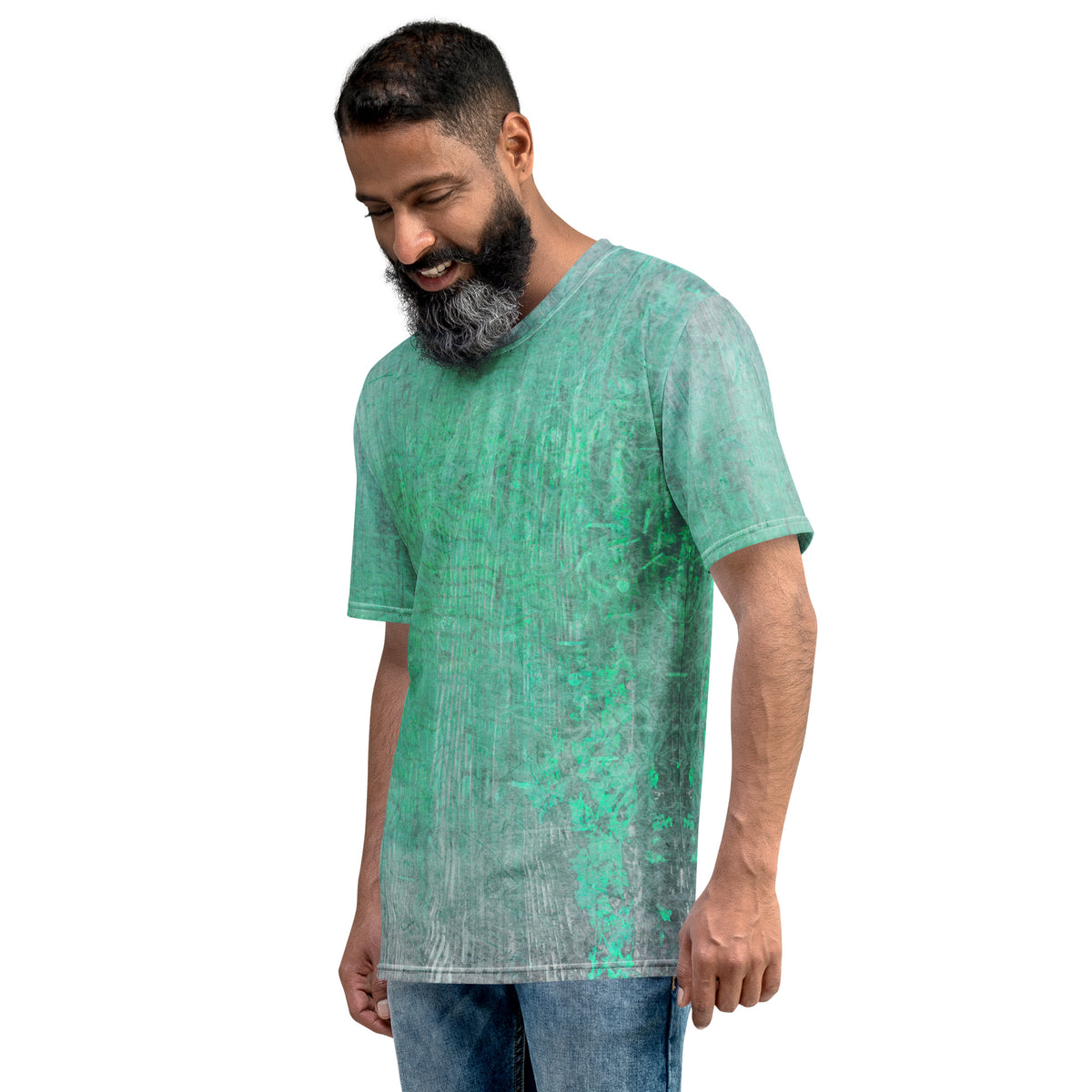 Organic Grip Texture Men's Crew Neck T-Shirt