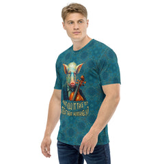 Whimsical Porker Men's Crew Neck T-Shirt