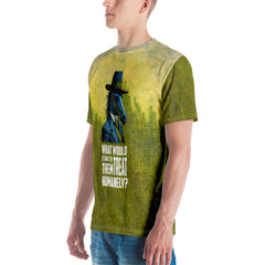 Refined Rabbit Magician All-Over Print Men's T-Shirt