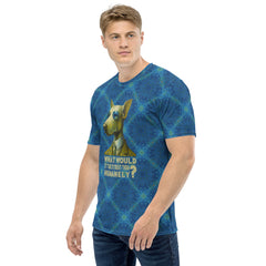 Playful Monkey Musician All-Over Print Men's T-Shirt