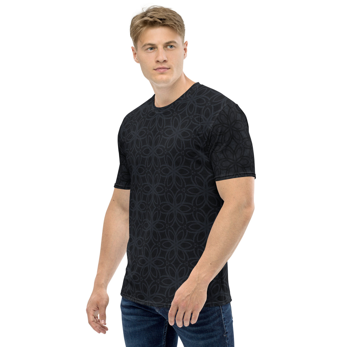 Brushstroke Harmony Men's Crewneck Tee