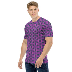 Abstract Geometric Pattern Men's Crew Neck T-Shirt