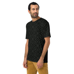 Bamboo Harmony All-Over Print Men's Crew Neck T-Shirt