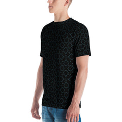 Harmony Feathers All-Over Print Men's Crew Neck T-Shirt