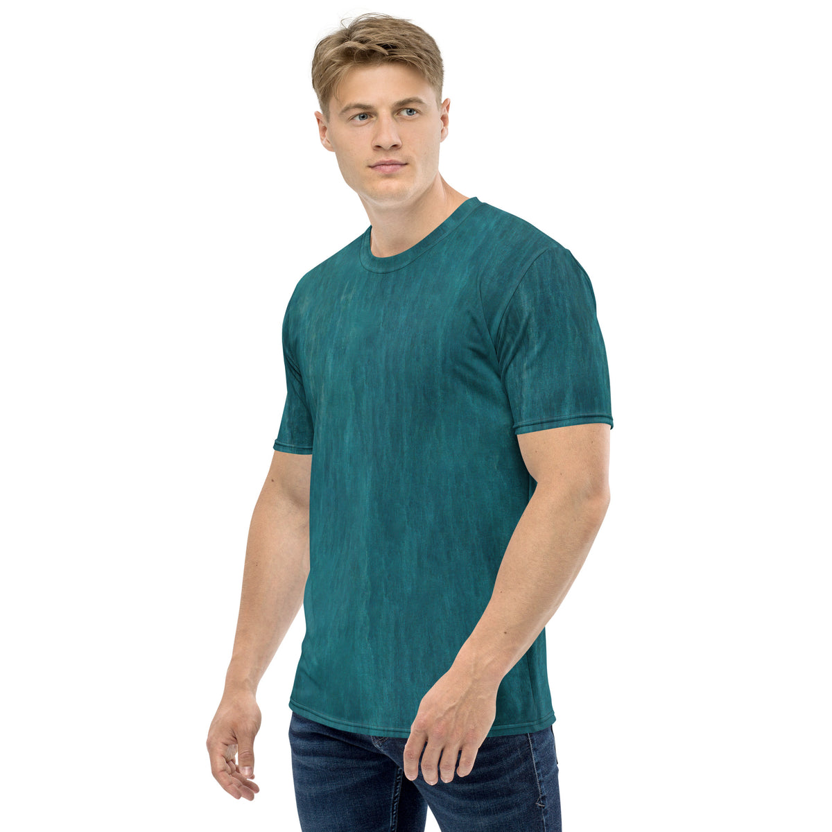 Herringbone Hues Men's Crew Neck T-Shirt