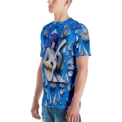 DJ Spin Fusion crew neck tee for men, perfect for casual wear.