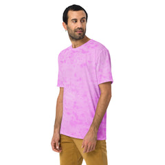 Colorful and dynamic Psychedelic Burst artwork on a comfortable men's tee