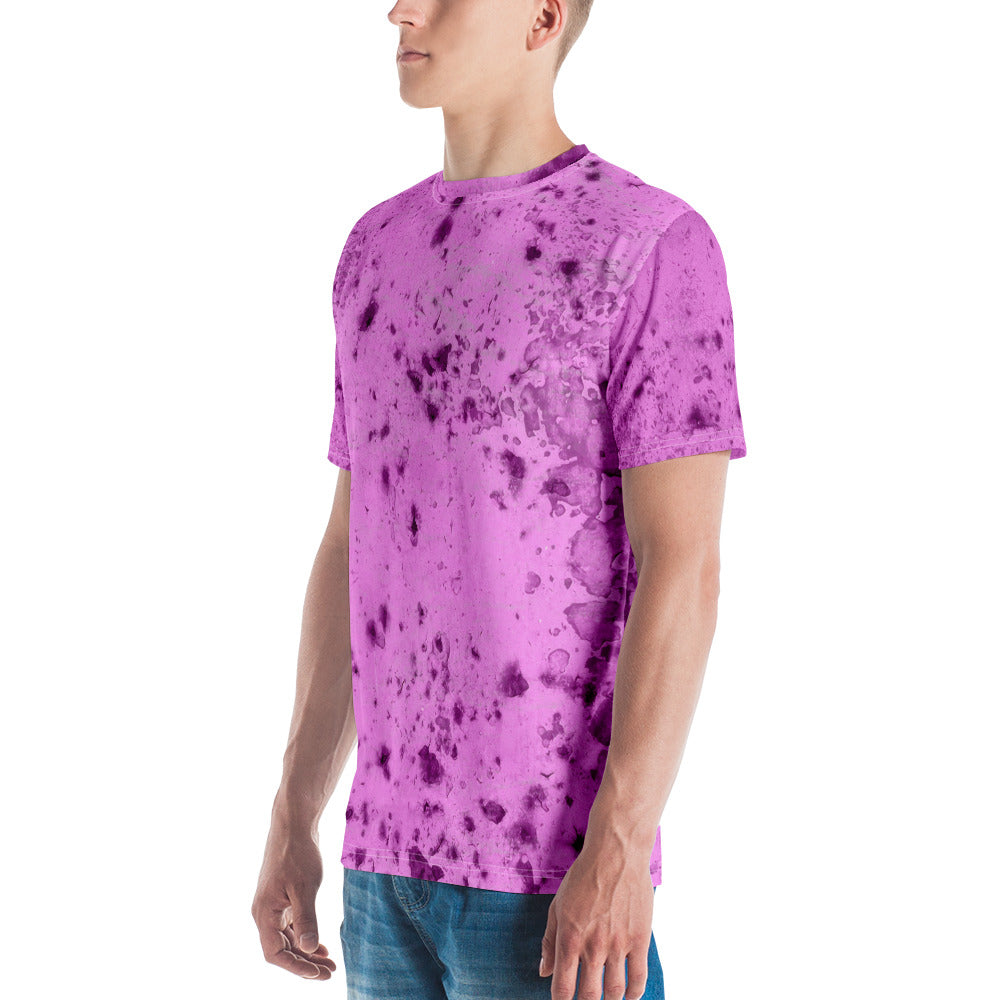 Durable Men's Crew Neck Tee for adventurers, featuring an abstract motif