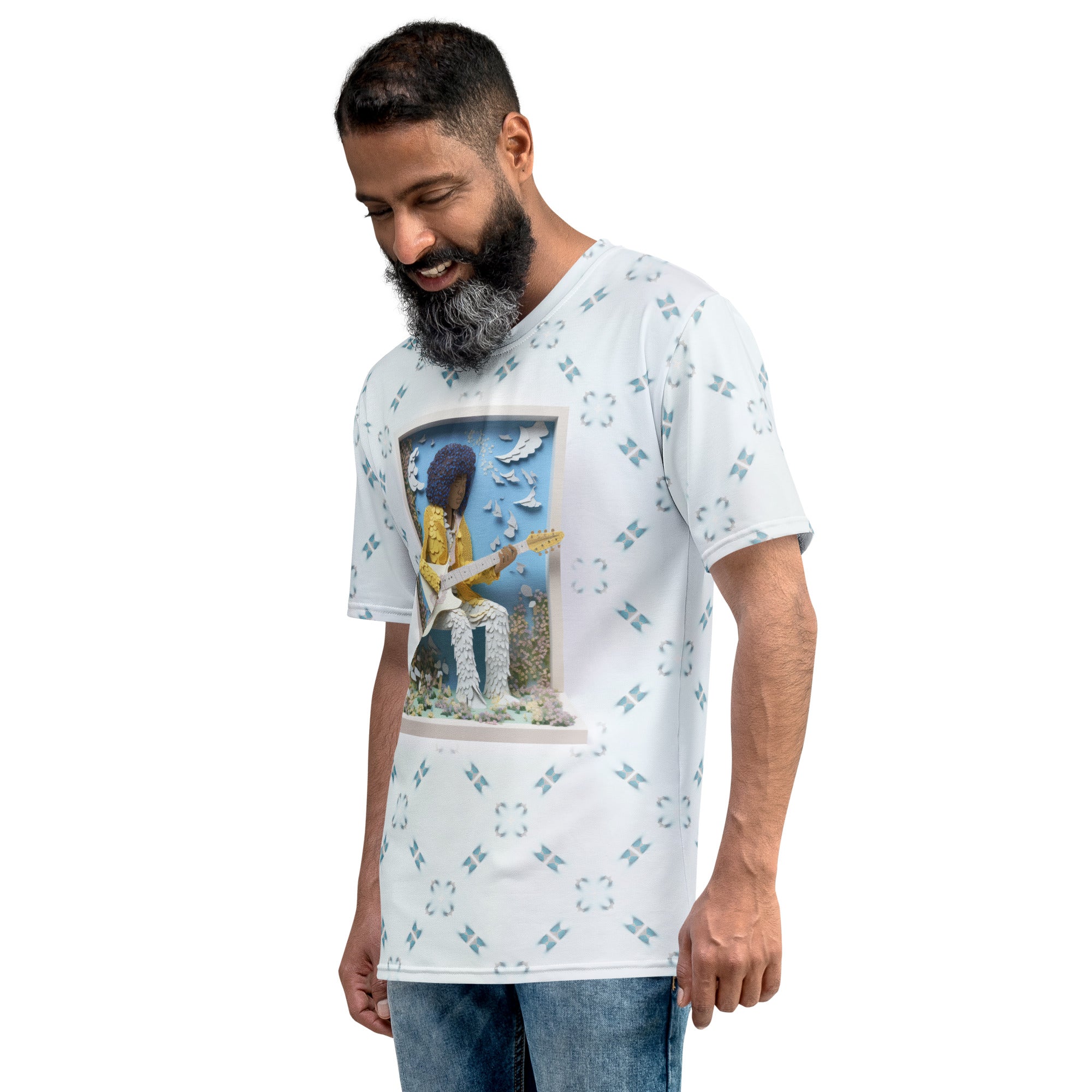 Comfortable Lotus Bloom crew neck t-shirt for men