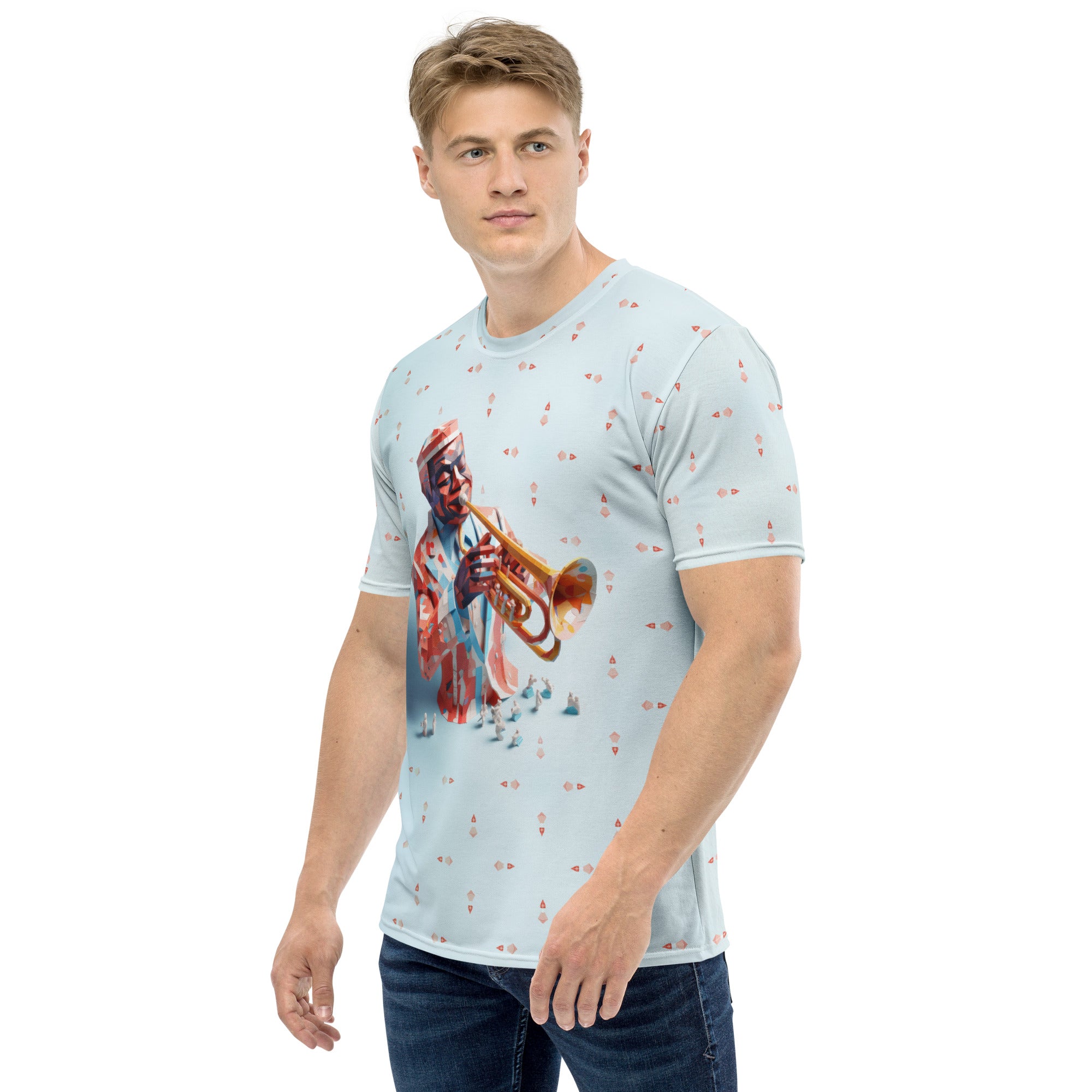 Men's Enchanted Forest Crew Neck T-Shirt on model