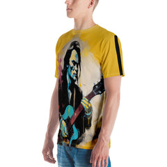 Solitude Peak Men's T-Shirt styled with jeans.