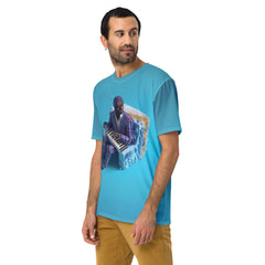 Detailed design of Elephant Mandala on Crew Neck Shirt.