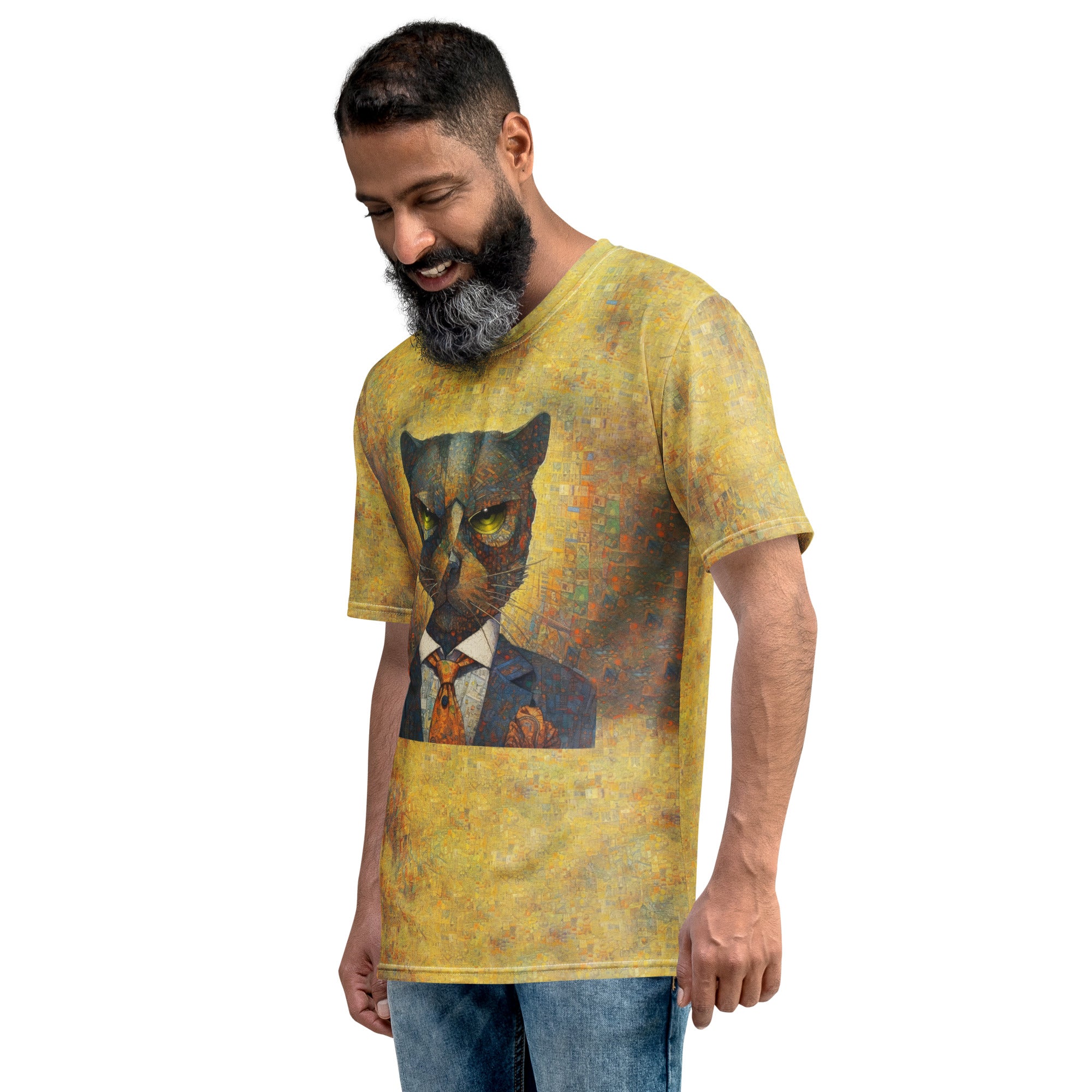 Men's fashion crewneck tee with animal design