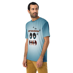 Men's Crew Neck T-Shirt with spooky graveyard print
