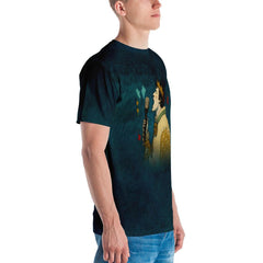 NS-966 Men's T-Shirt styled for a casual look, side view