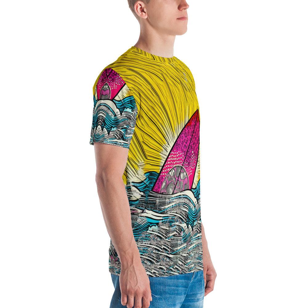 Trendy design Surfing 5-32 Men's Tee for a standout surf style